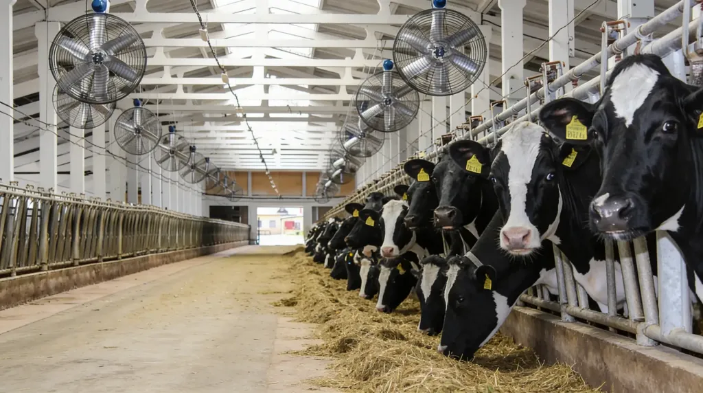 Вентиляторы в коровнике